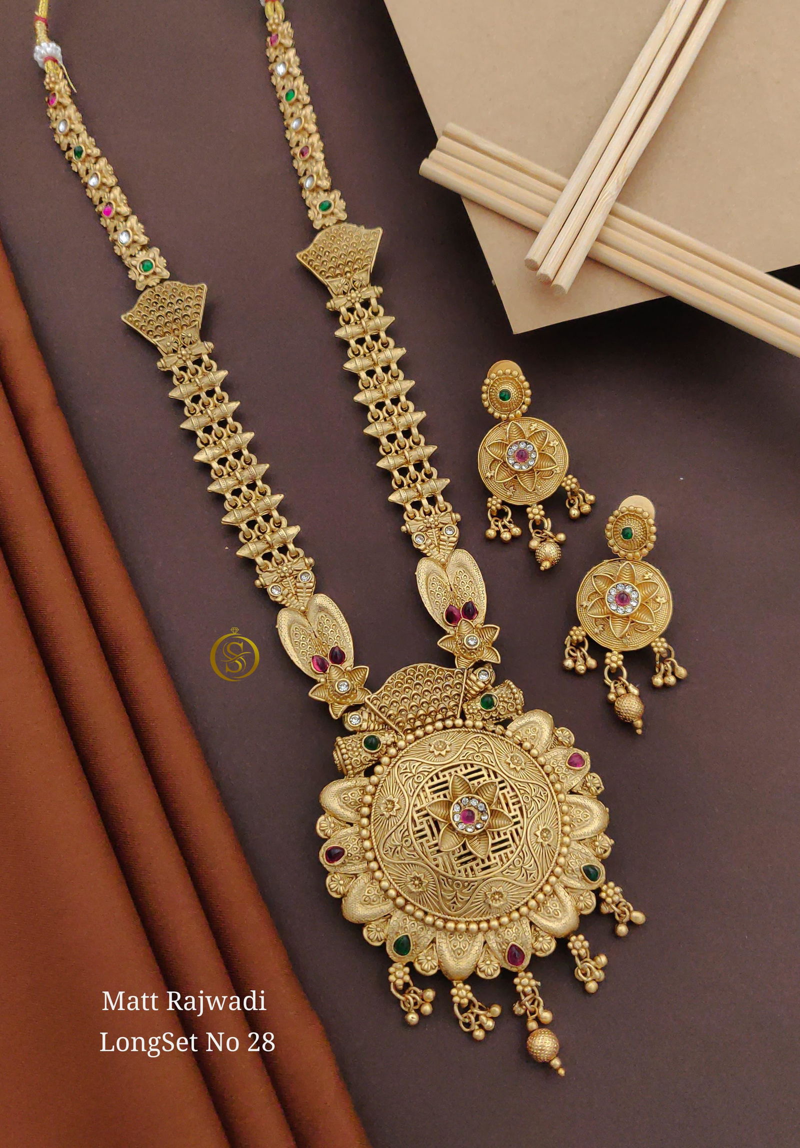 28 MR Matte Bridal Rajwadi Long Set Wholesale Shop In Surat
